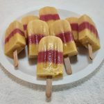 Homemade Striped Fruit Pops