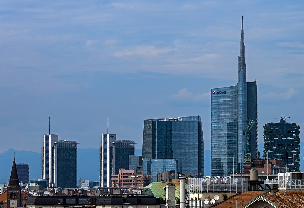 The skyscrapers of Porta Nuova business district.