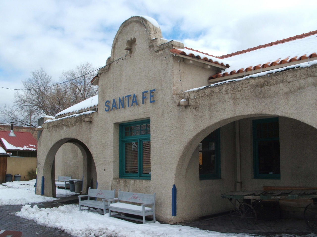 The Santa Fe Depot station in Santa Fe, New Mexico