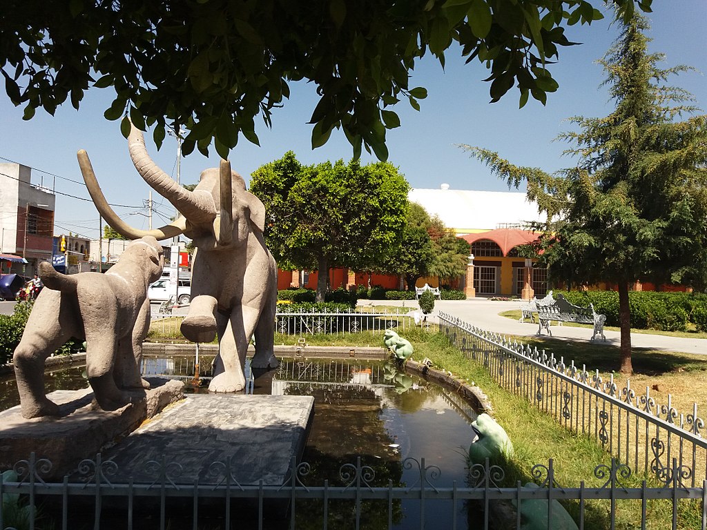 Jardin con Mamut Texcoco Mexico