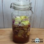Pickled Cucumbers and Onions in a Jar