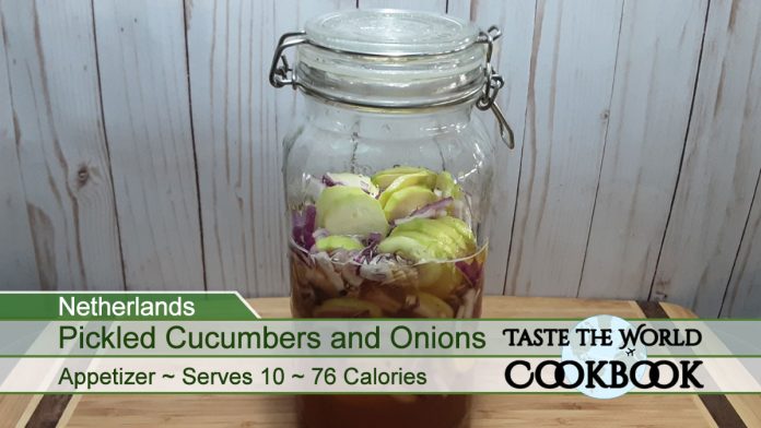 Quick Pickled Cucumbers and Onions Recipe Card