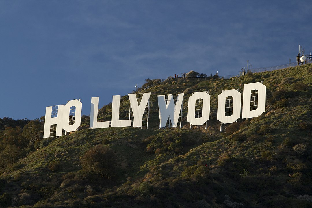 The Hollywood landmark sign