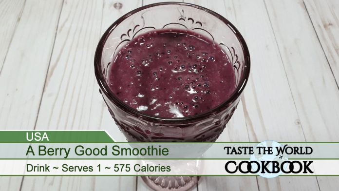 A Berry Good Smoothie Recipe Card