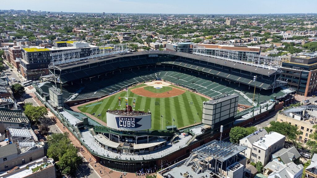 Aerial View of Wrigley Field