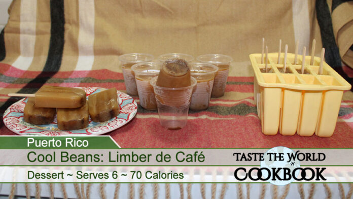 Coffee limbers and molded coffee popsicles, a traditional Puerto Rican treat
